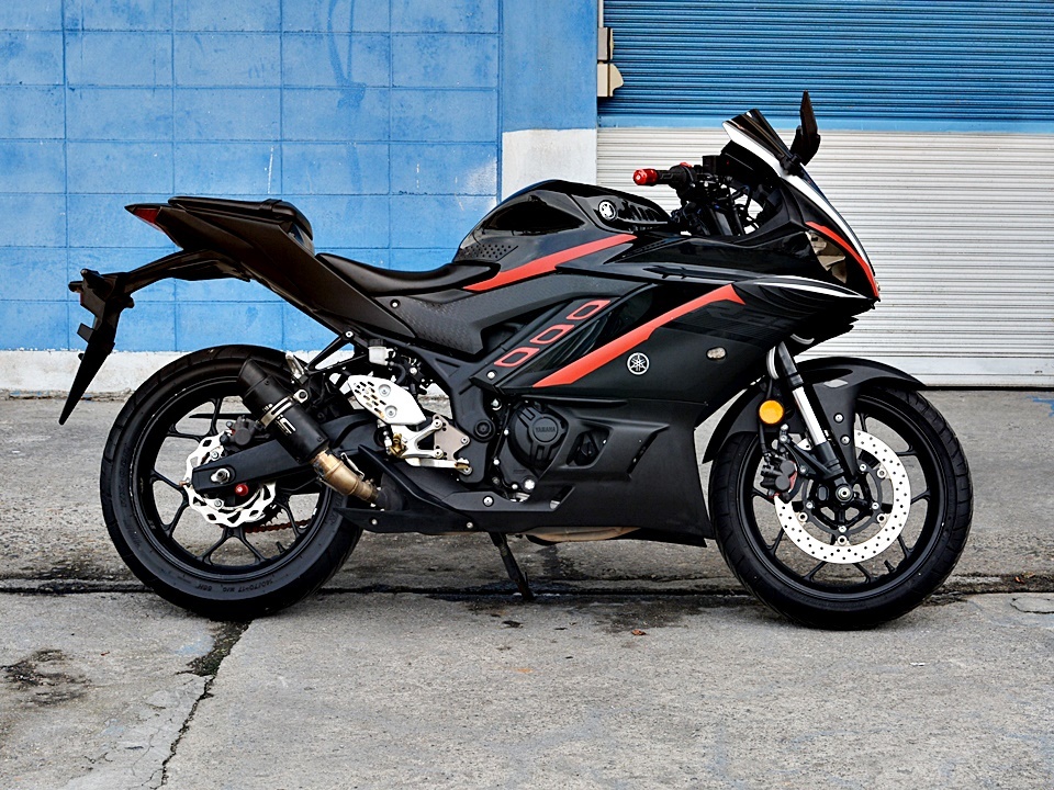 福島 郡山市発 ヤマハ YZF-R25 2BK-RG43J ブラック 2020年 MT車 250cc