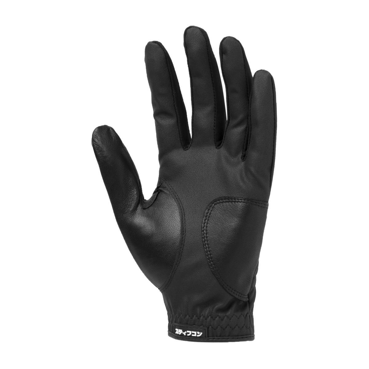 TULANG BLACK メンズ骨柄ゴルフグローブ左手 トゥーラン黒 V2 骨 スカル 目立つ 派手 おしゃれ _3