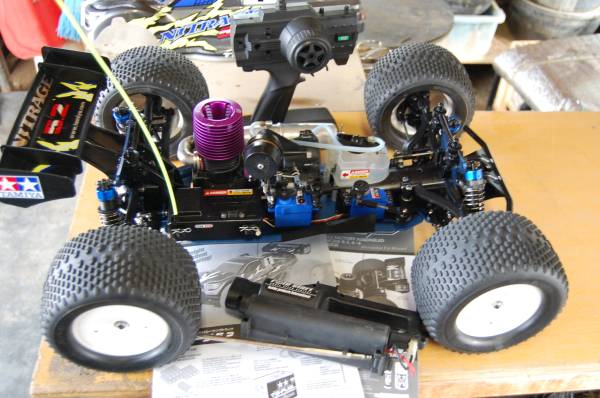 タミヤ　ナイトレージ５，２　メカ、プロポ、スターター付き_3