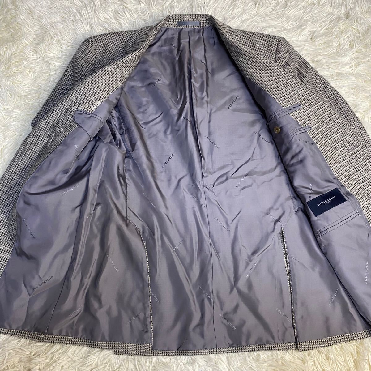 メンズ 超美品 archive BURBERRY 2way ブルゾン シルバー