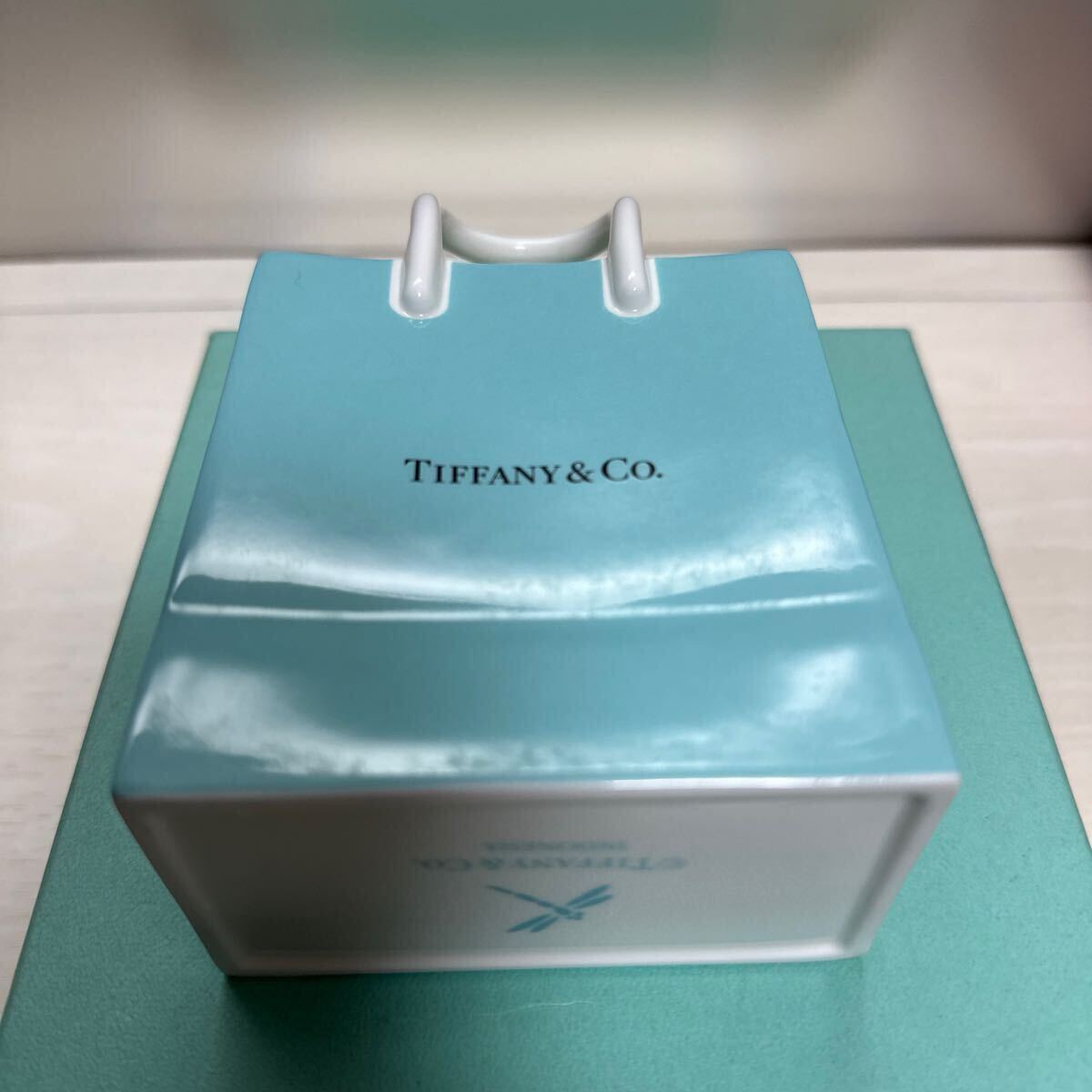 TIFFANY＆CO. ティファニー TCO ショッピングバッグ オーナメント 置物