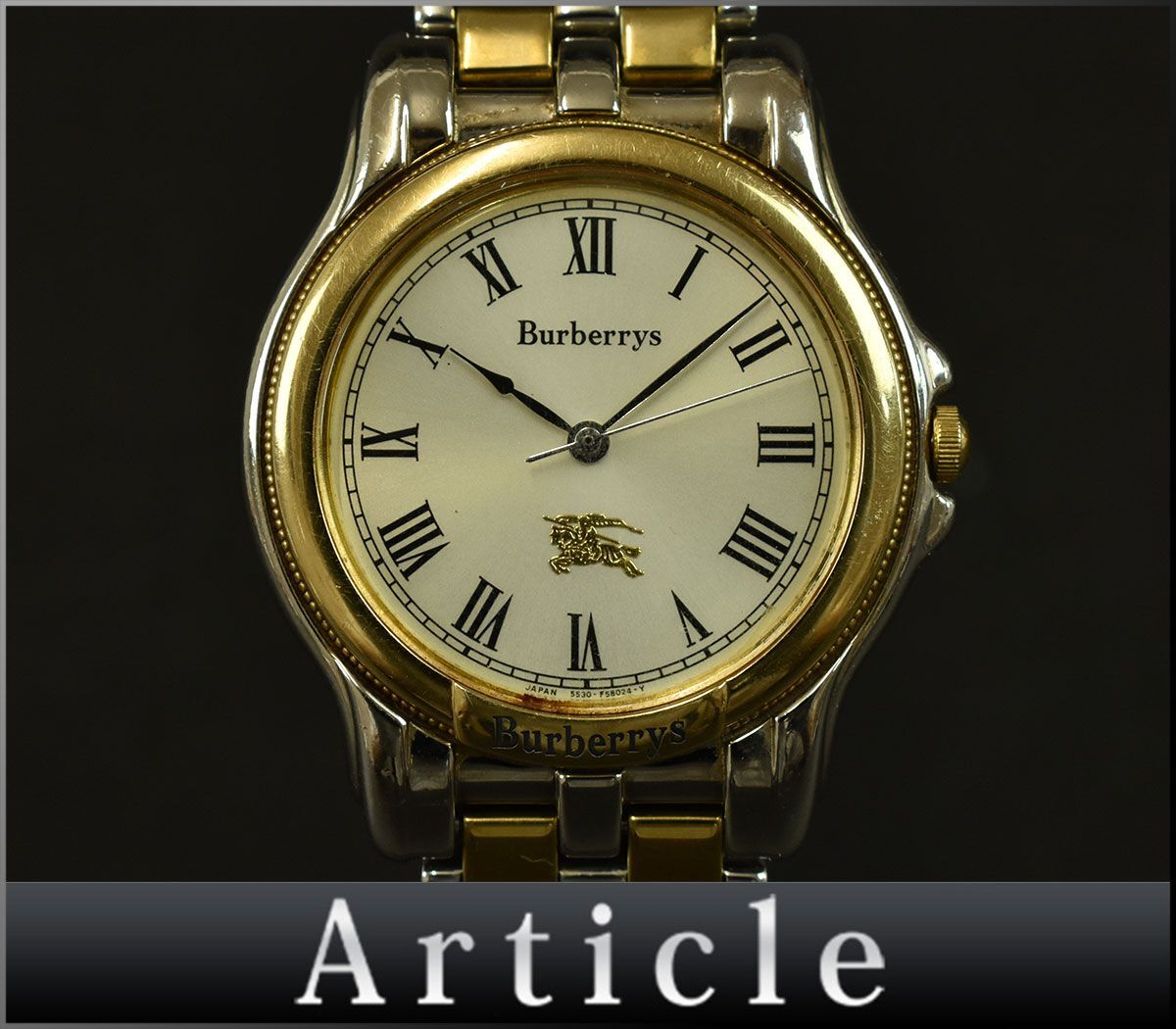 195859□動作確認済 BURBERRY バーバリー 腕時計 クォーツ 3針