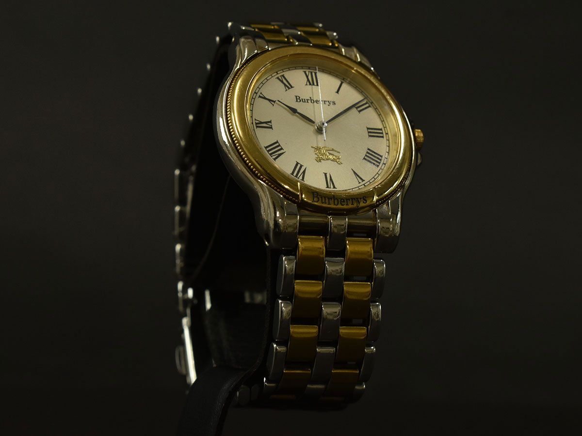195859□動作確認済 BURBERRY バーバリー 腕時計 クォーツ 3針