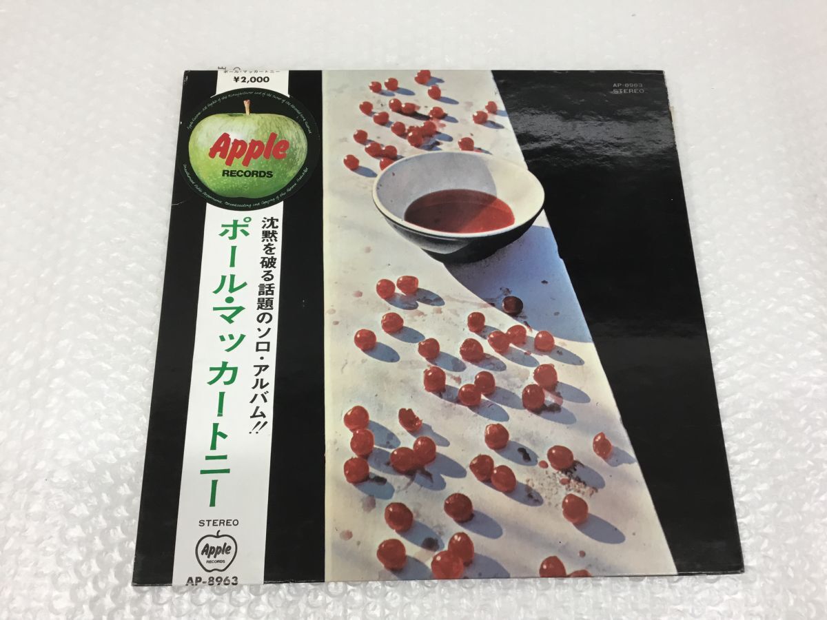 D785-80 ⑨LPレコード 丸帯/補充票/赤盤 Paul McCartney（ポール
