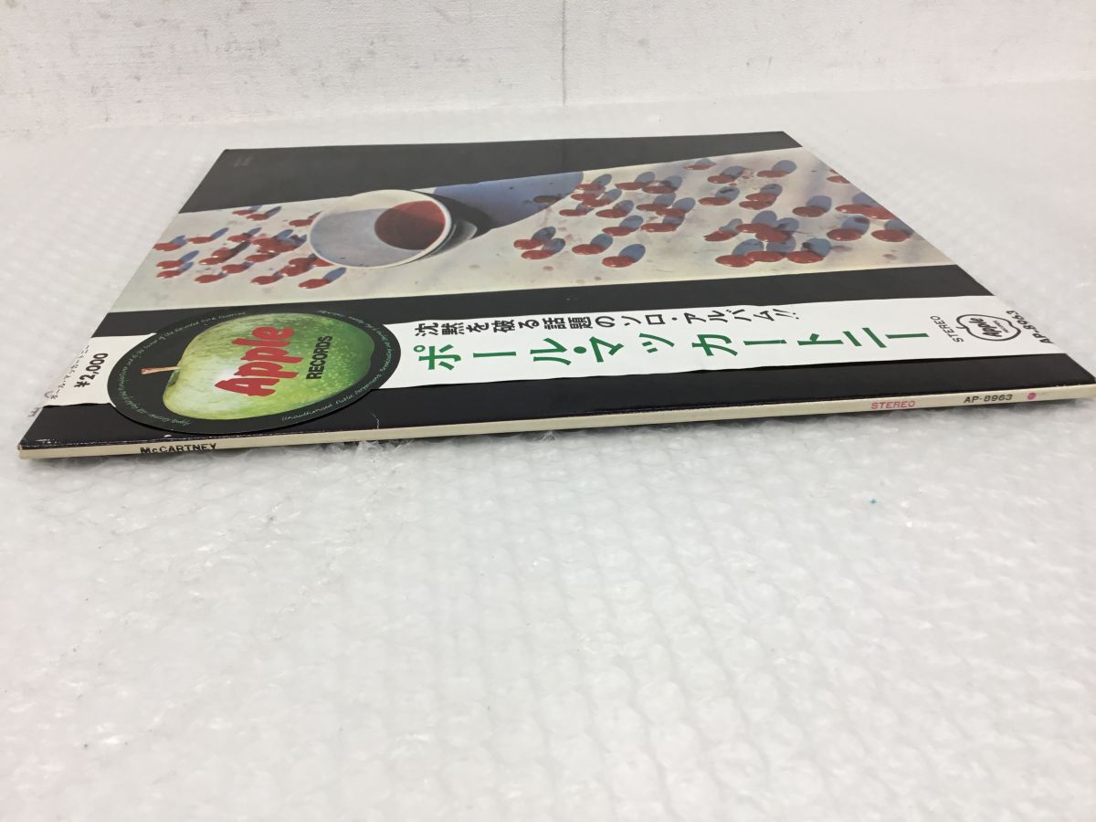 D785-80 ⑨LPレコード 丸帯/補充票/赤盤 Paul McCartney（ポール