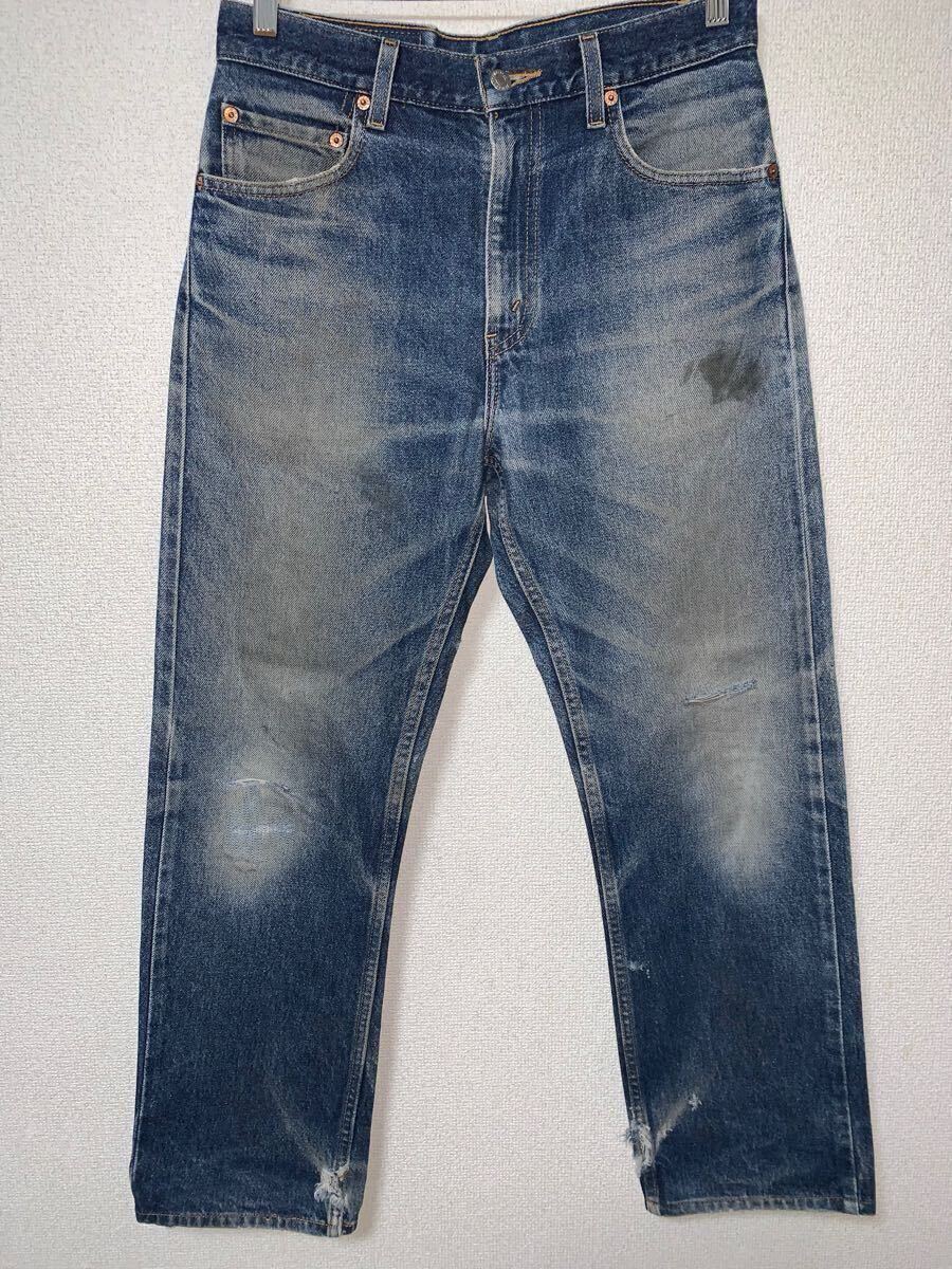 激レア 鬼ヒゲ ハチノス 00'sビンテージ Levi's 505 デニム ビンテージ