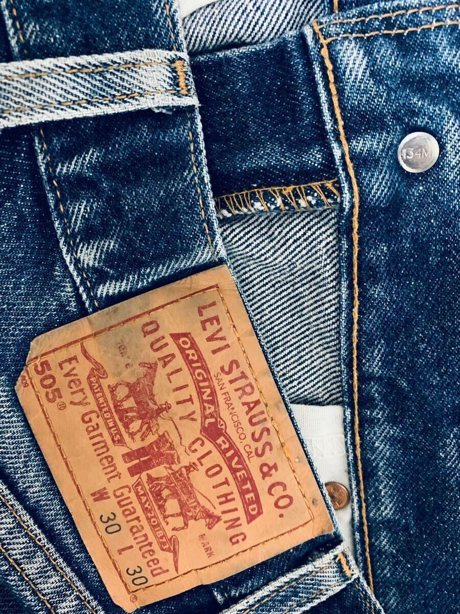 激レア 鬼ヒゲ ハチノス 00'sビンテージ Levi's 505 デニム ビンテージ