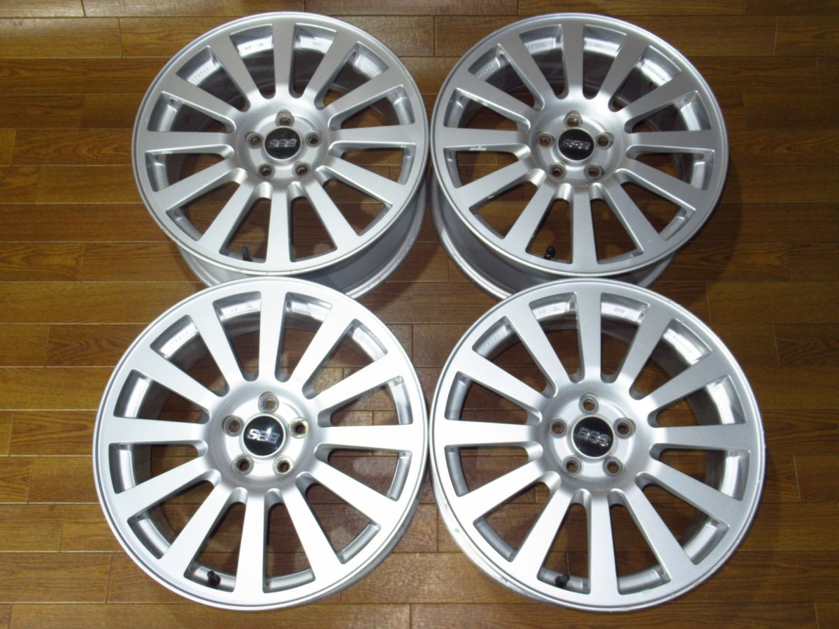 スバル純正 BBS 7J-17+48 100/5H 17インチアルミホイール4本 RV722 フォレスター等に BBS 17インチ スバル 純正オプション STi フォージド