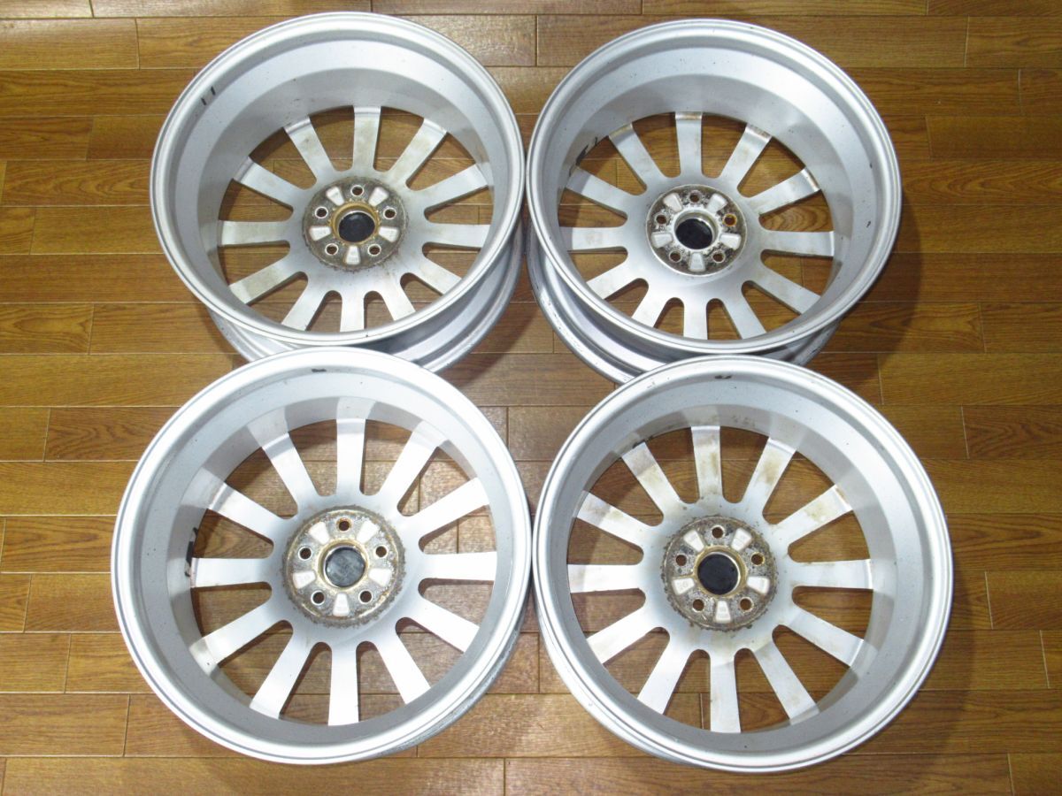 スバル純正 BBS 7J-17+48 100/5H 17インチアルミホイール4本 RV722 フォレスター等に BBS 17インチ スバル 純正オプション STi フォージド