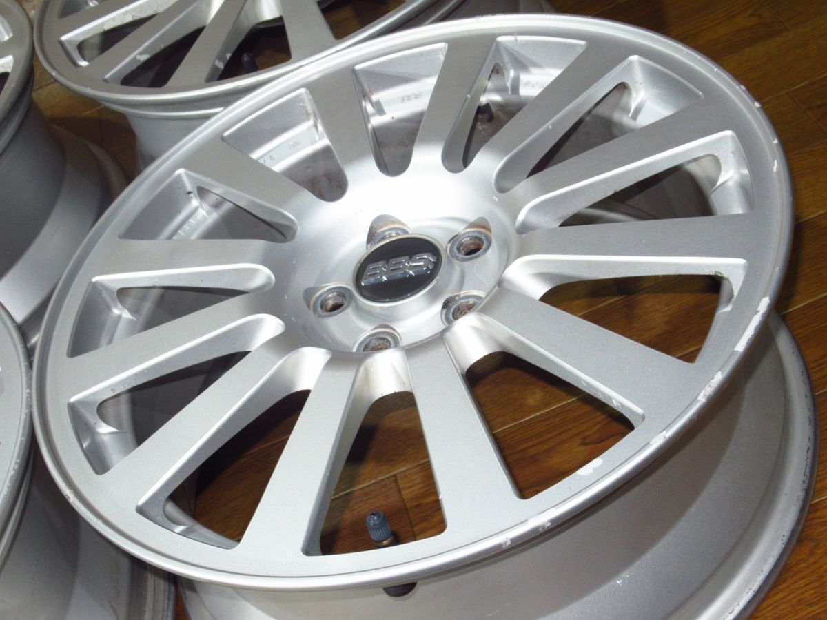 スバル純正 BBS 7J-17+48 100/5H 17インチアルミホイール4本 RV722 フォレスター等に BBS 17インチ スバル 純正オプション STi フォージド