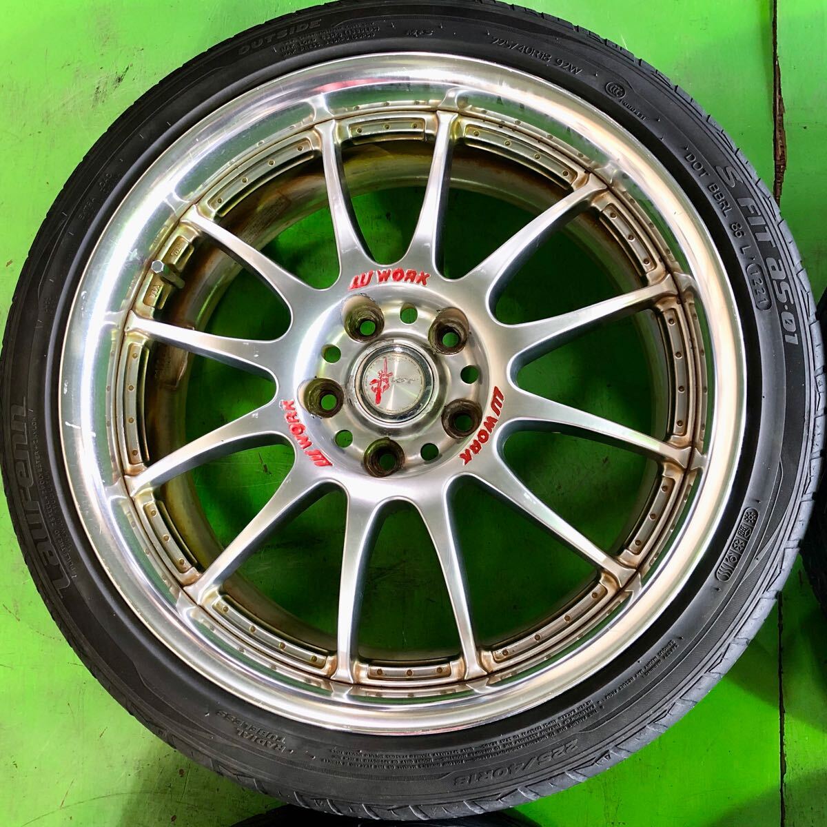 WORK EMOTION ZR10 18インチ タイヤ4本セット タイヤ／ホイール4本
