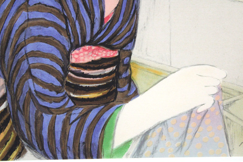 真作保証】竹久夢二「産衣」 木版画 限定ED103/250日美版画院 美人画