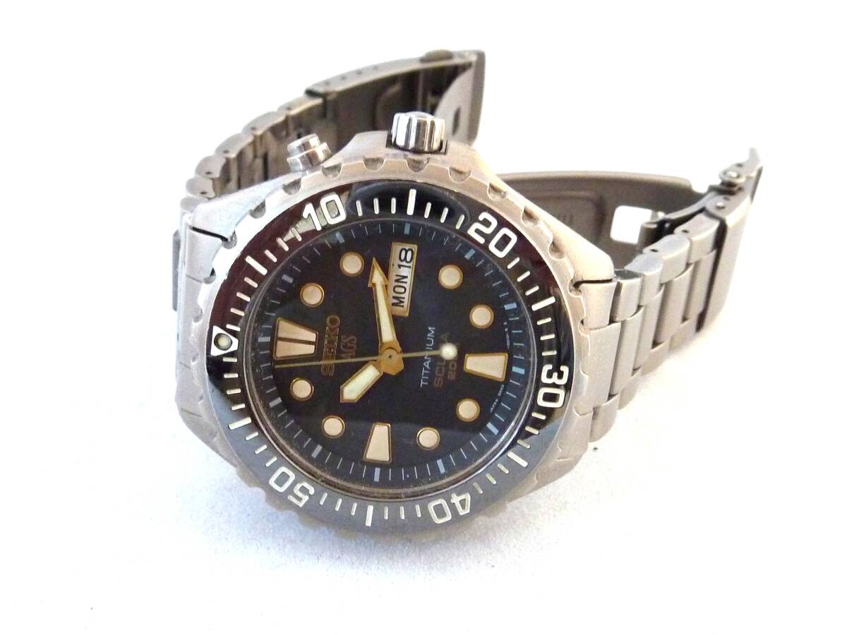 SEIKO セイコー 5M43-0010 AGS SUCBA 腕時計 ジャンク SEIKO AGS SCUBA 5M43-0010 TITANIUM ジャンク扱い 【公式通販】