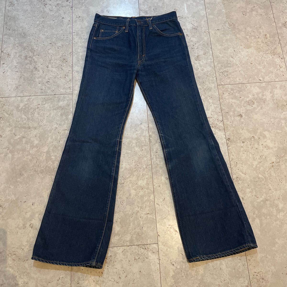 希少 BIG-JOHN ビッグジョン フレアパンツ 赤 昭和レトロ W30 BIG JOHN 