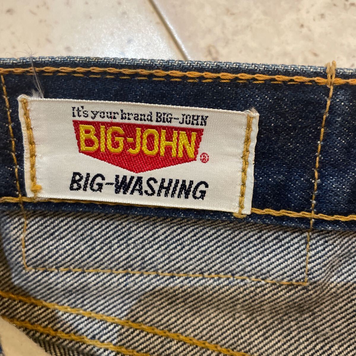 希少 BIG-JOHN ビッグジョン フレアパンツ 赤 昭和レトロ W30 BIG JOHN 