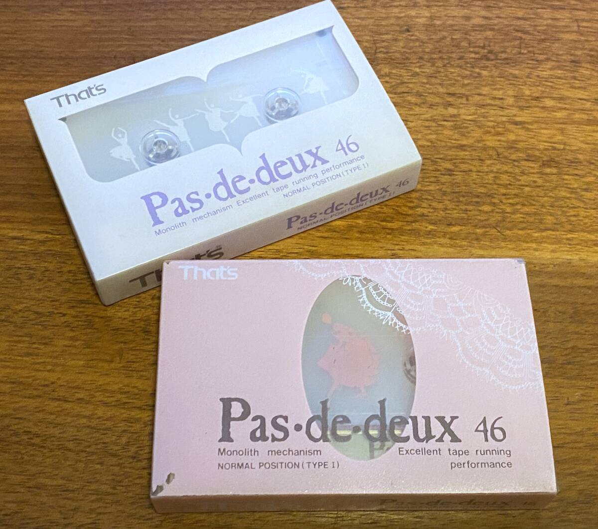★That’s(太陽誘電) Pas-de-deux 46 PP-46・PW-46 ノーマルポジション　2本セット★新品・未開封★ ☆未開封品☆デッドストック品☆カセットテープ☆That's☆20本セット