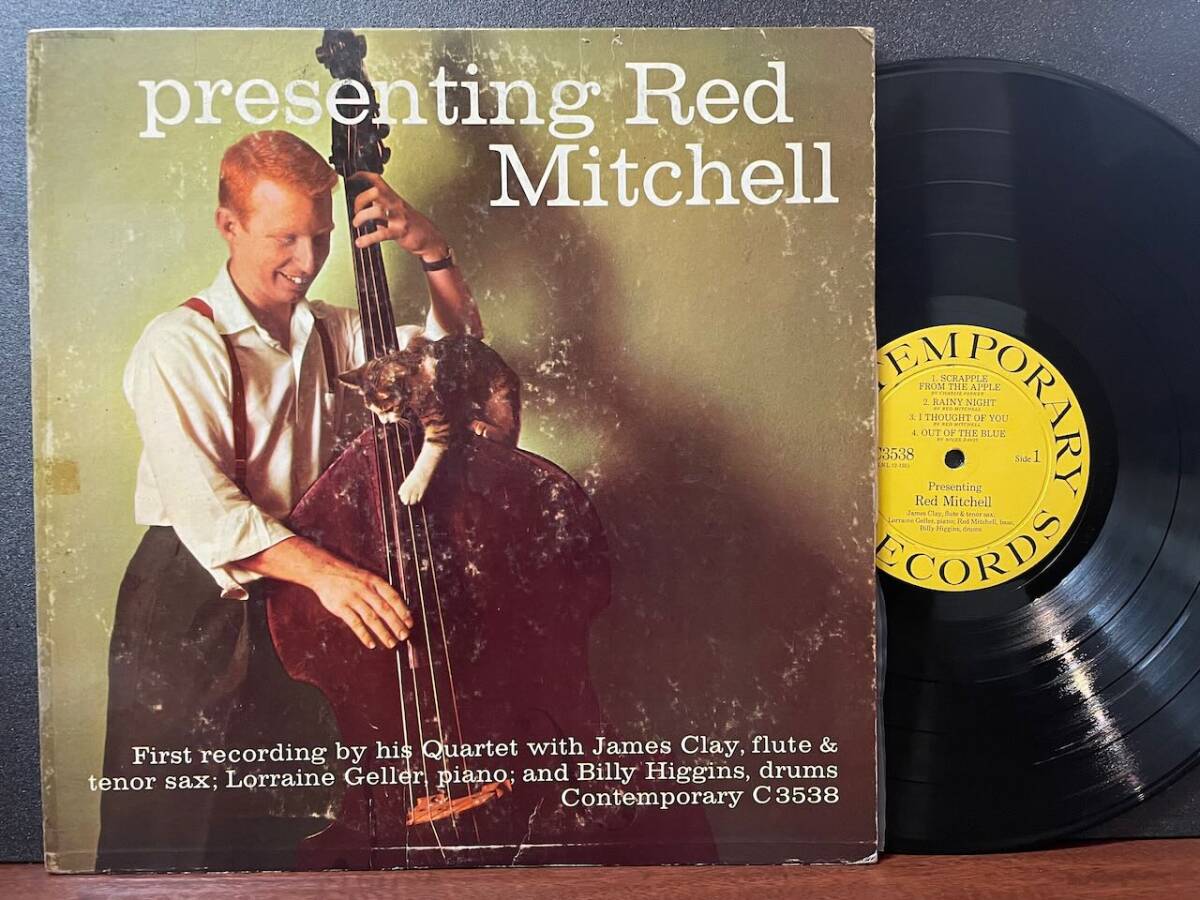 USオリジナルMONO/DG/Red Mitchell/Presenting Red Mitchell/Contemporary Records C3538/猫ジャケ