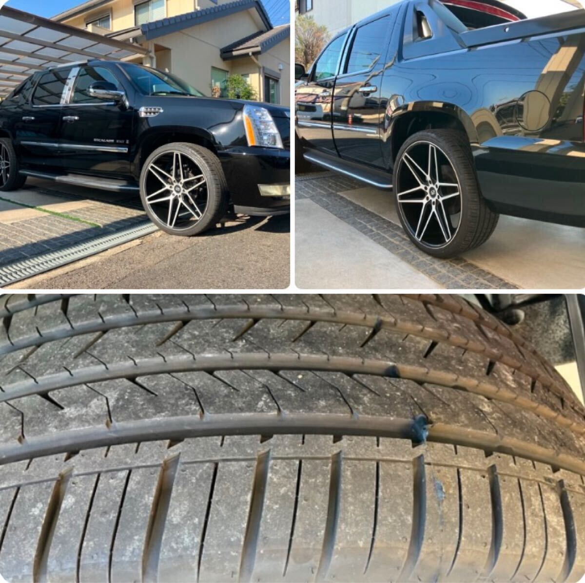 KOKOKUTUREジオバンナ　10j ET30 6穴　PCD 139.7 エスカレード　タイヤは295/30R26 LION SPORTS Read_3