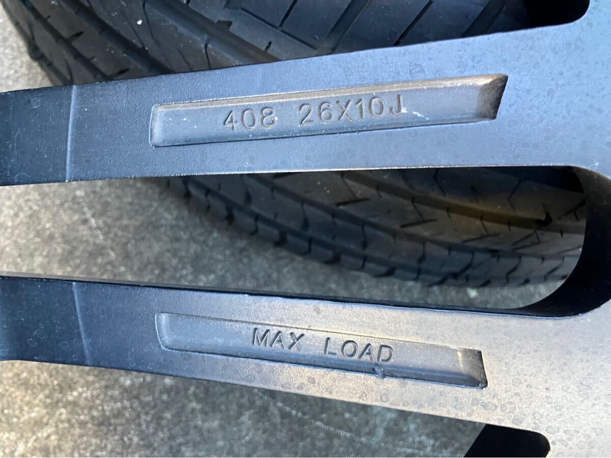 KOKOKUTUREジオバンナ　10j ET30 6穴　PCD 139.7 エスカレード　タイヤは295/30R26 LION SPORTS Read_5