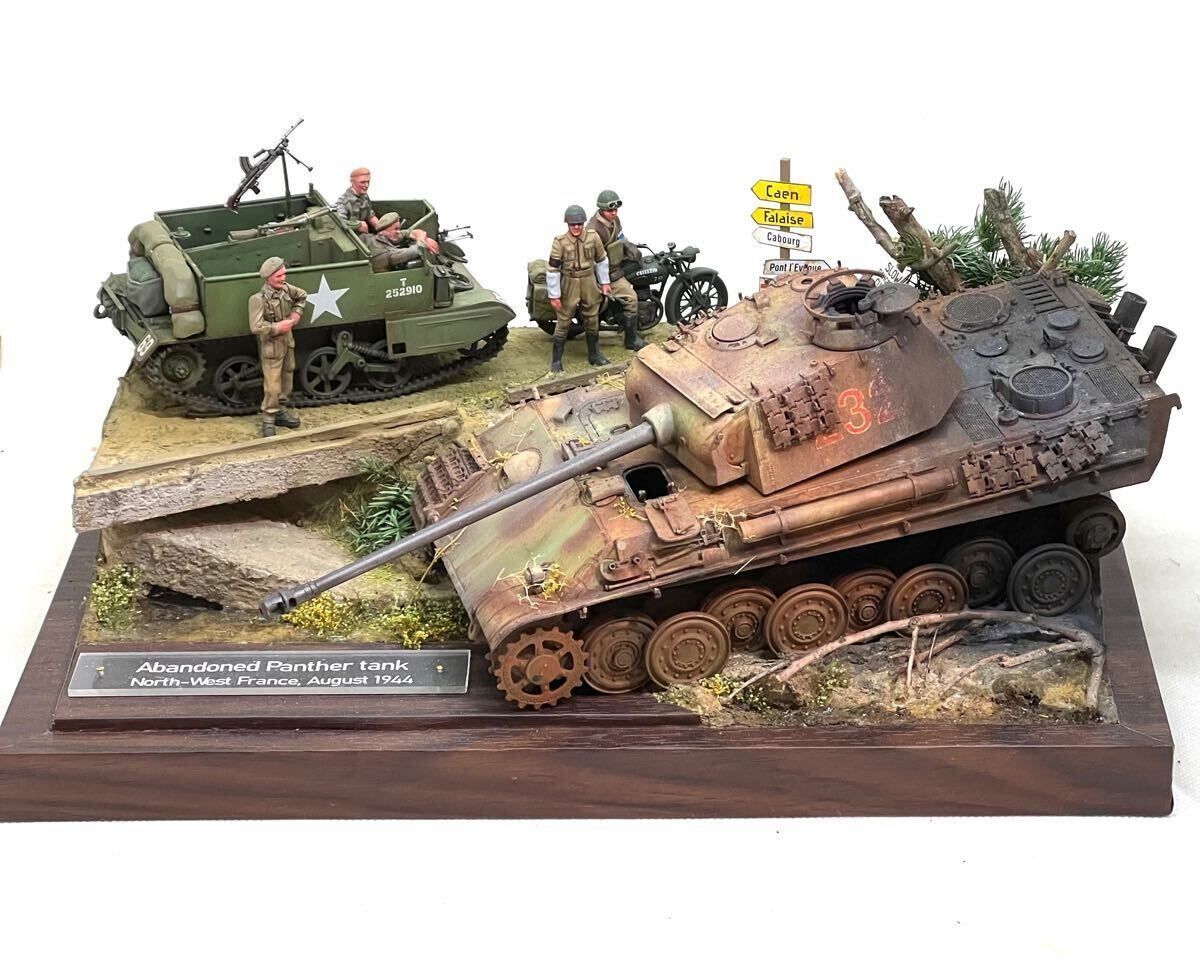 1/35パンター戦車ジオラマ作品 完成品(完成品)｜売買された