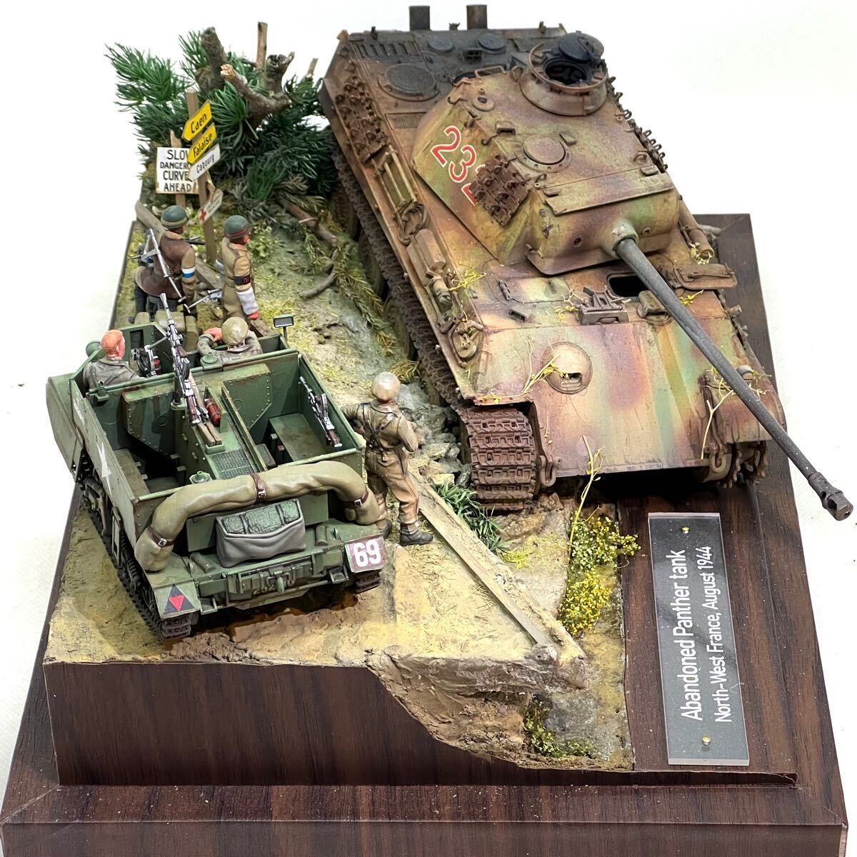 1/35パンター戦車ジオラマ作品 完成品(完成品)｜売買された