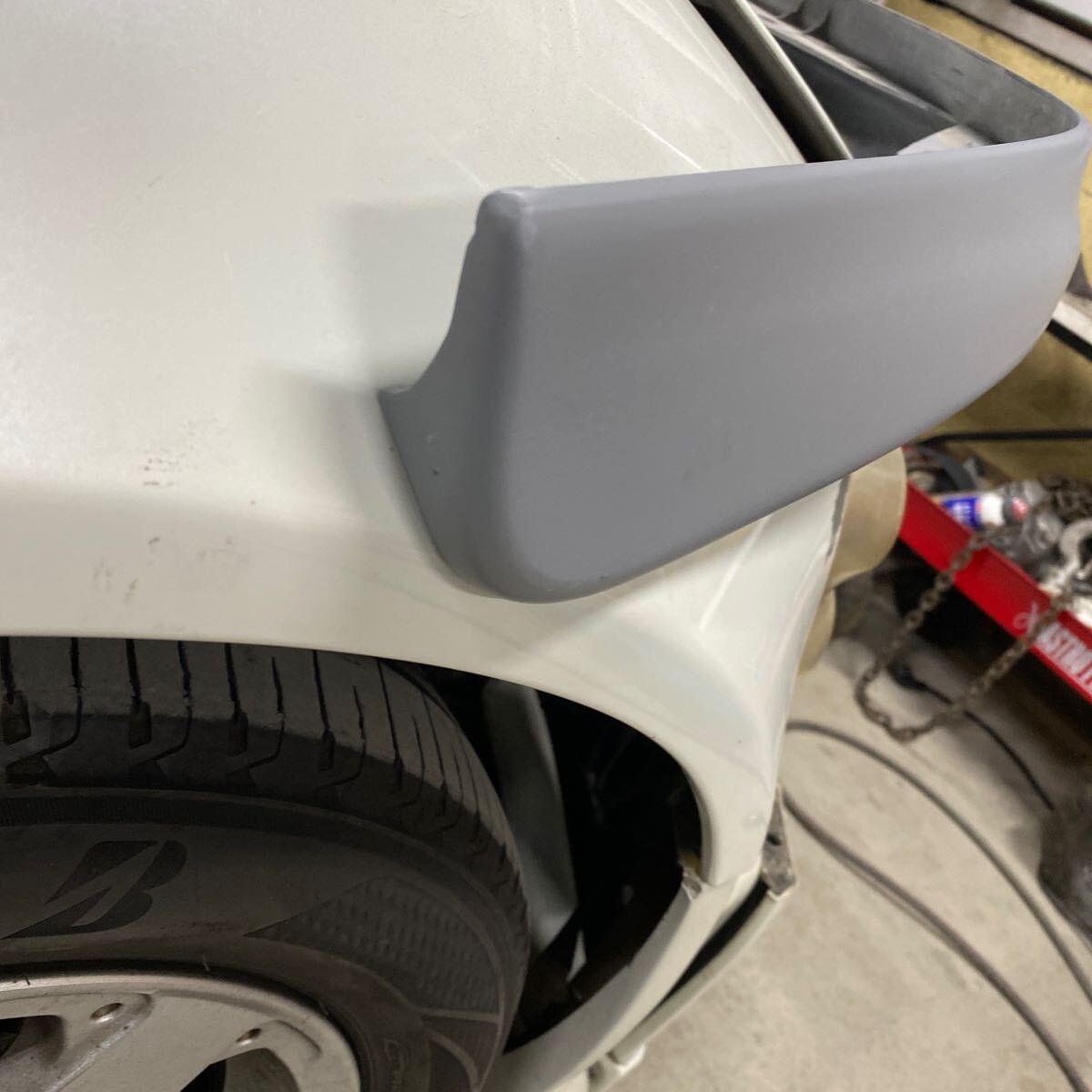 日産S15シルビア　フロントリップスポイラーハーフスポイラーDC2インテR純正加工品サフェーサー仕上げ済み希少_8