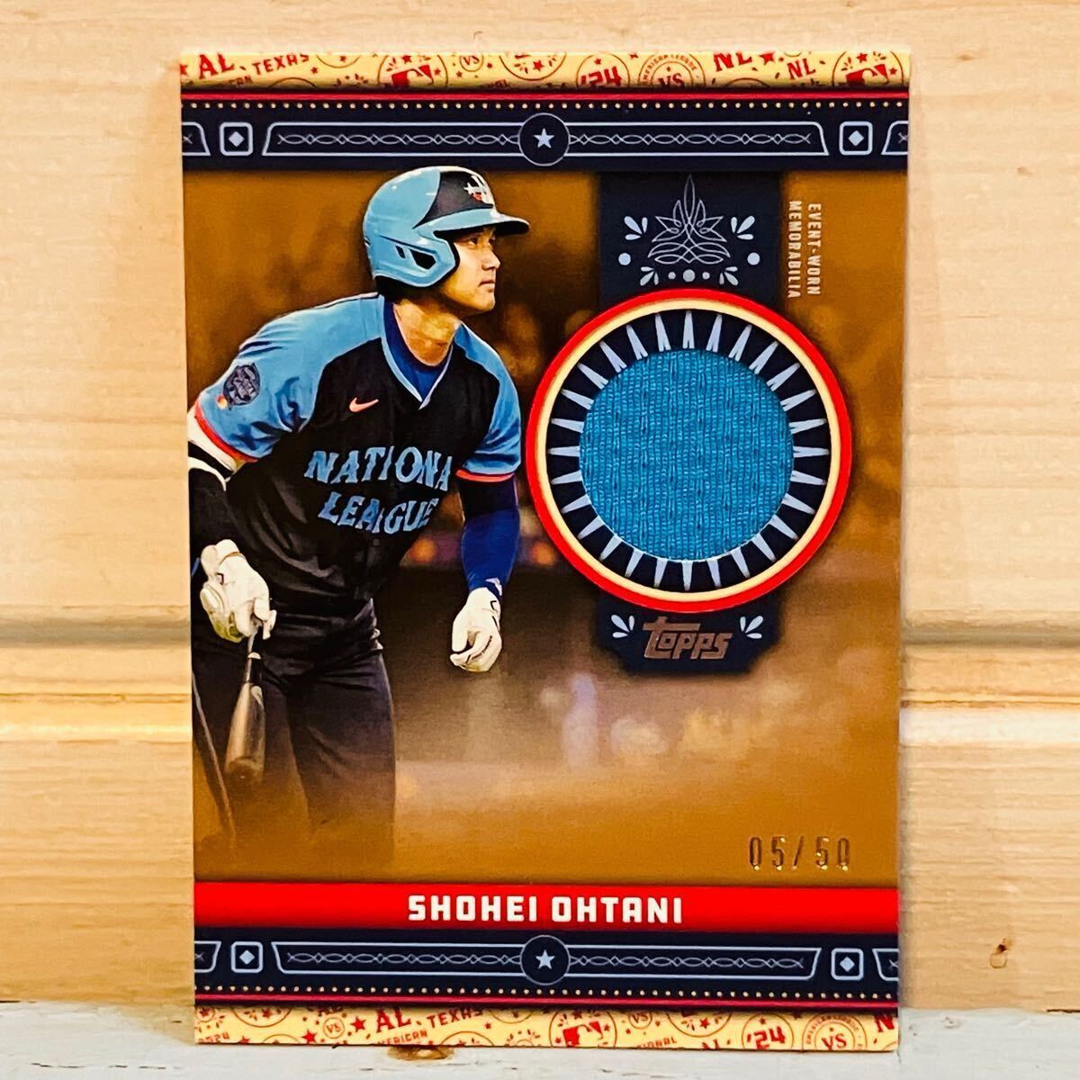 ☆希少☆ 50枚限定 大谷翔平 Topps Update オールスター 実使用