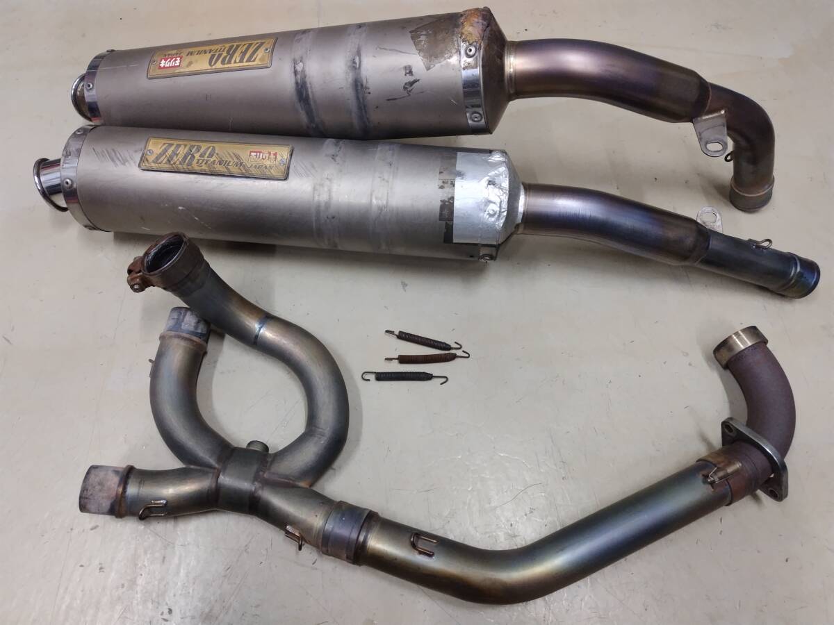 VTR1000F モリワキ ZERO チタンマフラー ジャンク 修理、流用(マフラー
