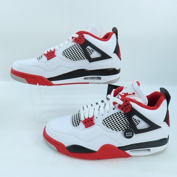 未使用】NIKE/ナイキ AIR JORDAN 4 RETRO OG FIRE RED/エアジョーダン4 