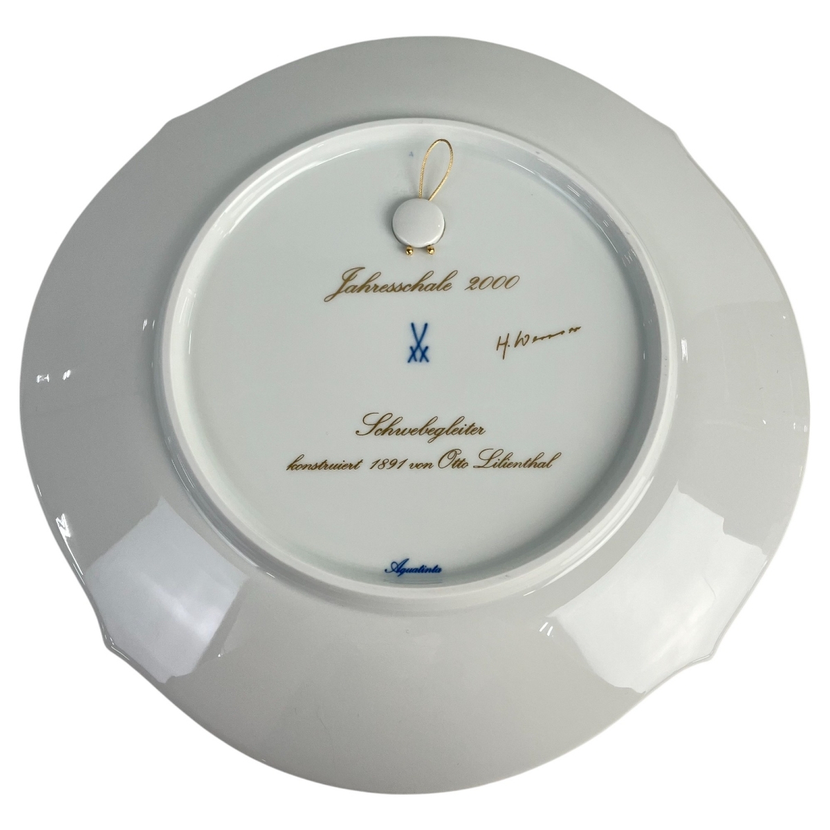 美しい価格 MEISSEN 2000年 イヤープレート ハンググライダー 未使用
