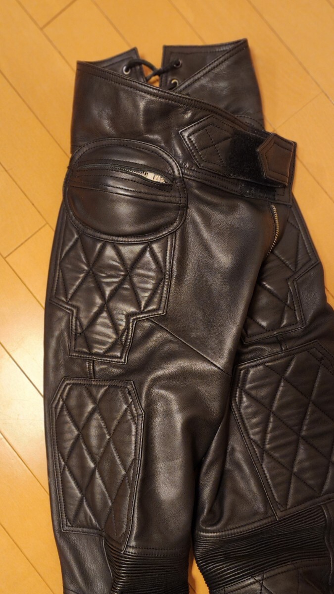 革パンツ ダイヤモンドキルティング レザーパンツ｜カドヤ公式 0 LEATHER パテッド｜カドヤ公式オンラインショップ｜MR カドヤ　ステルスパンツ　サイズL　美品です EVOシリーズ