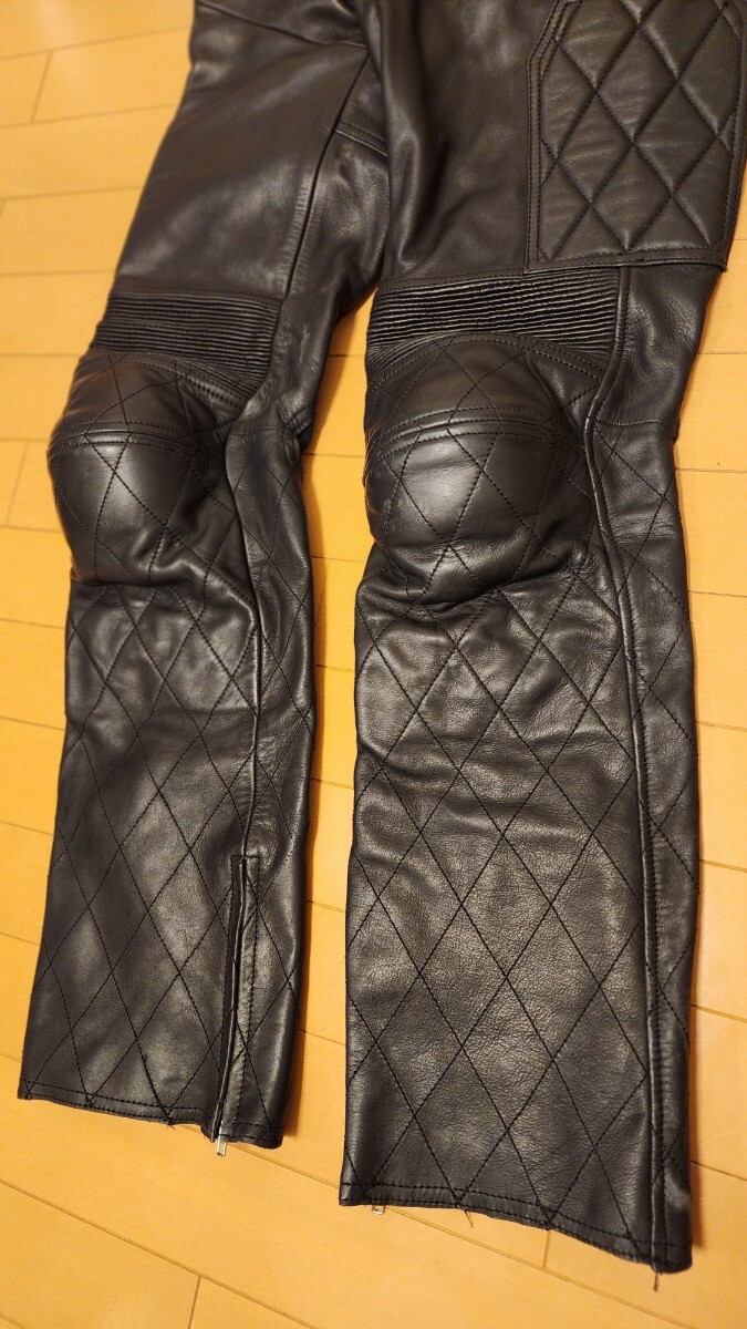 革パンツ ダイヤモンドキルティング レザーパンツ｜カドヤ公式 0 LEATHER パテッド｜カドヤ公式オンラインショップ｜MR カドヤ　ステルスパンツ　サイズL　美品です EVOシリーズ