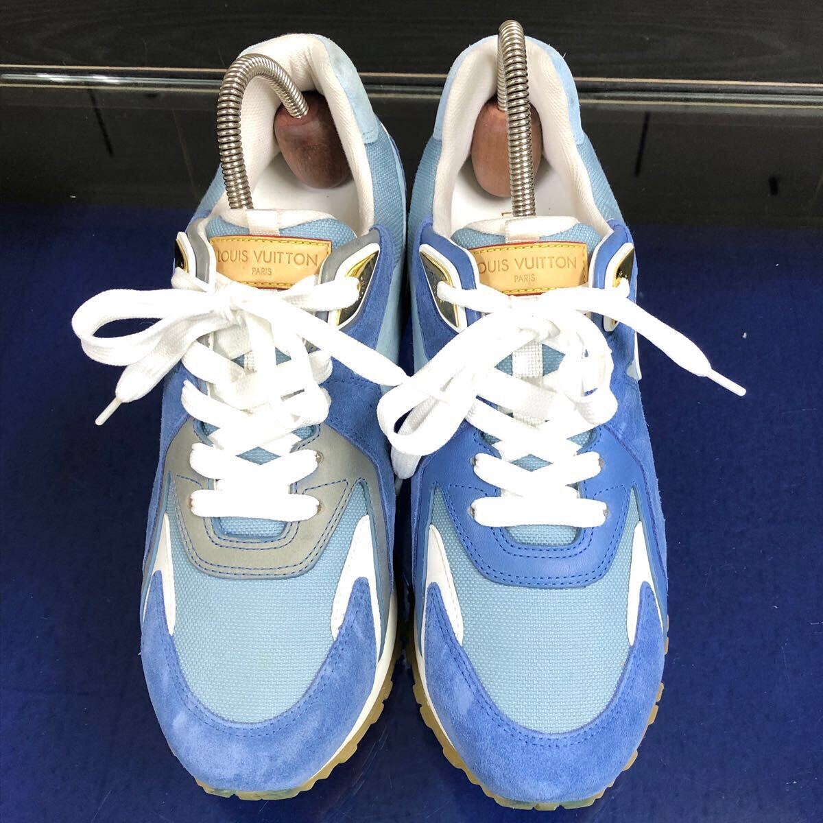 ルイヴィトン】基準内 LOUIS VUITTON 靴 23.5cm ランアウェイ LVロゴ