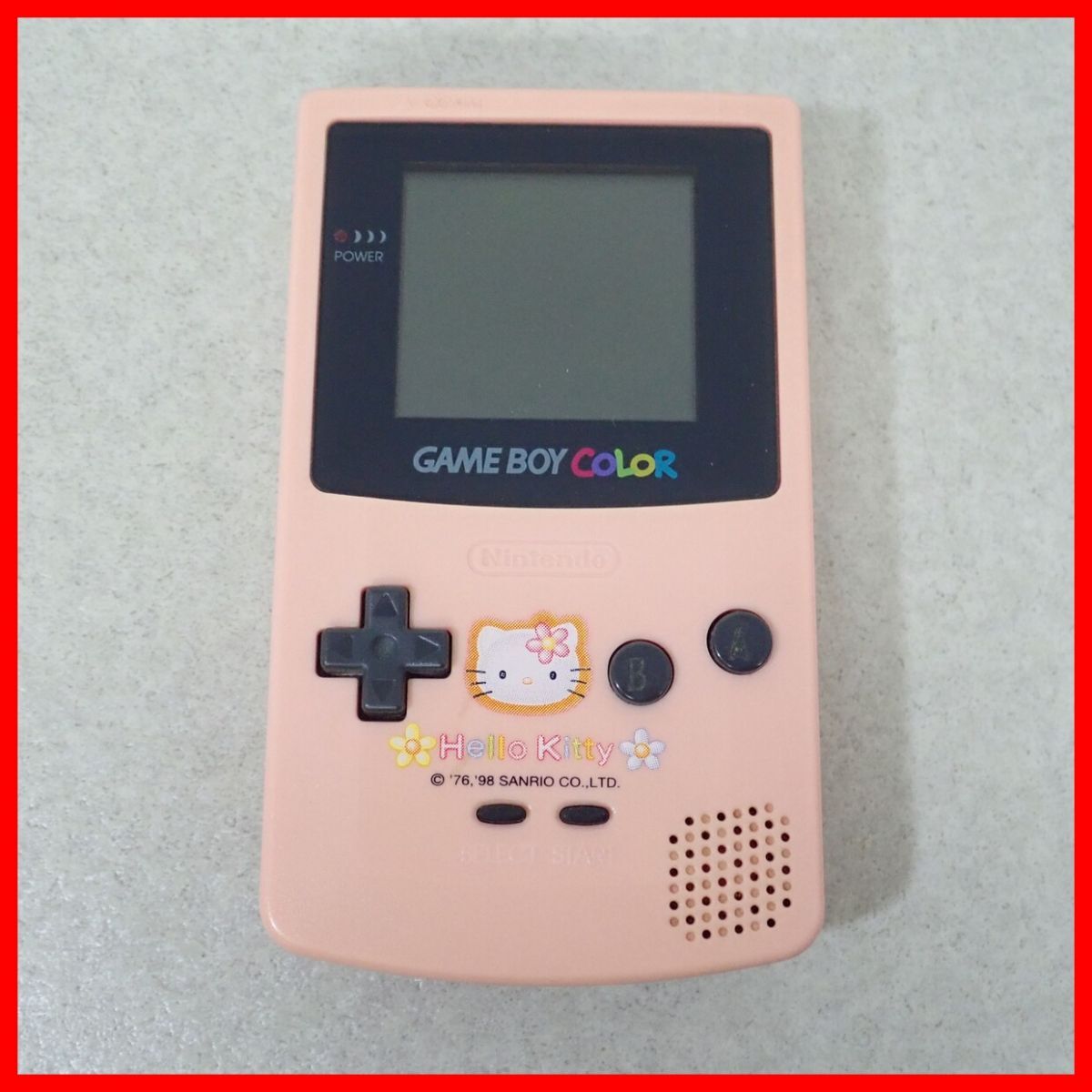 修理品 GBC ゲームボーイカラー ハローキティ スペシャルボックス 本体 
