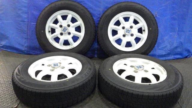引取り限定 スタッドレスタイヤ・アルミホイール4本セット 145/80R13 
