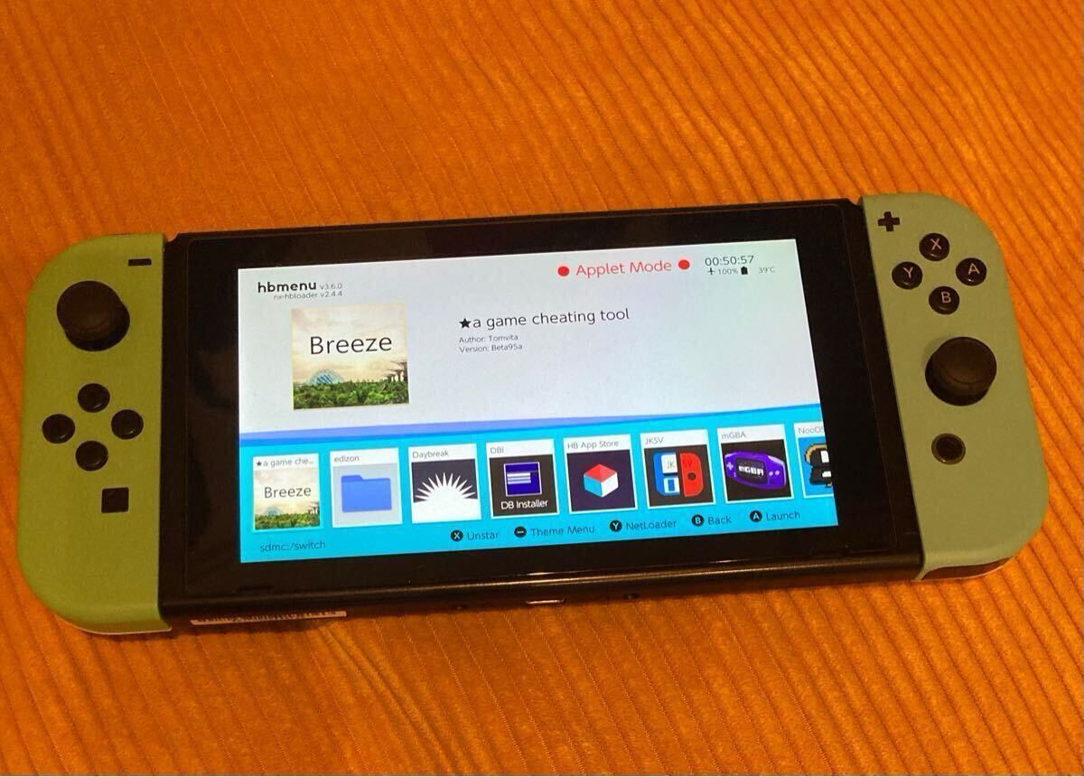 ニンテンドーSwitch液晶のみ CFW未対策機　シグ付き switch 未対策機 (CFW)可 コレクション品 RCMシグ 充電ケ－ブル