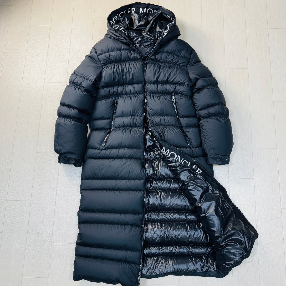 未使用並/3 L-XL相当☆モンクレール/MONCLER TUMEN ロゴ刺繍 ダウン 