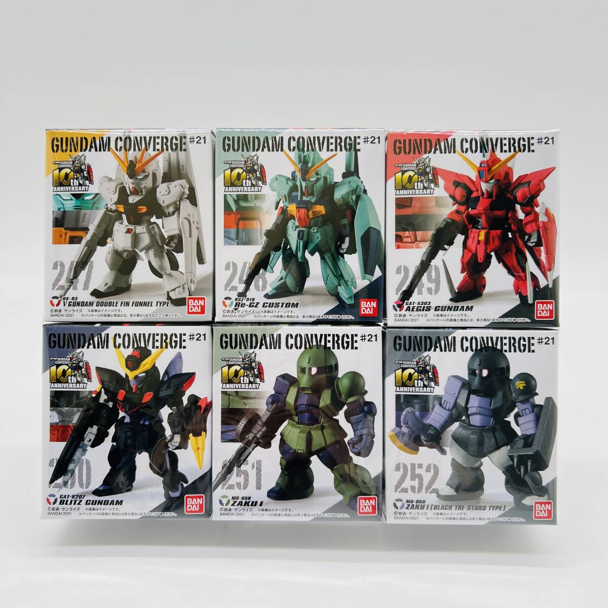 機動戦士ガンダム FW GUNDAM CONVERGE 21 全6種セット FW GUNDAM