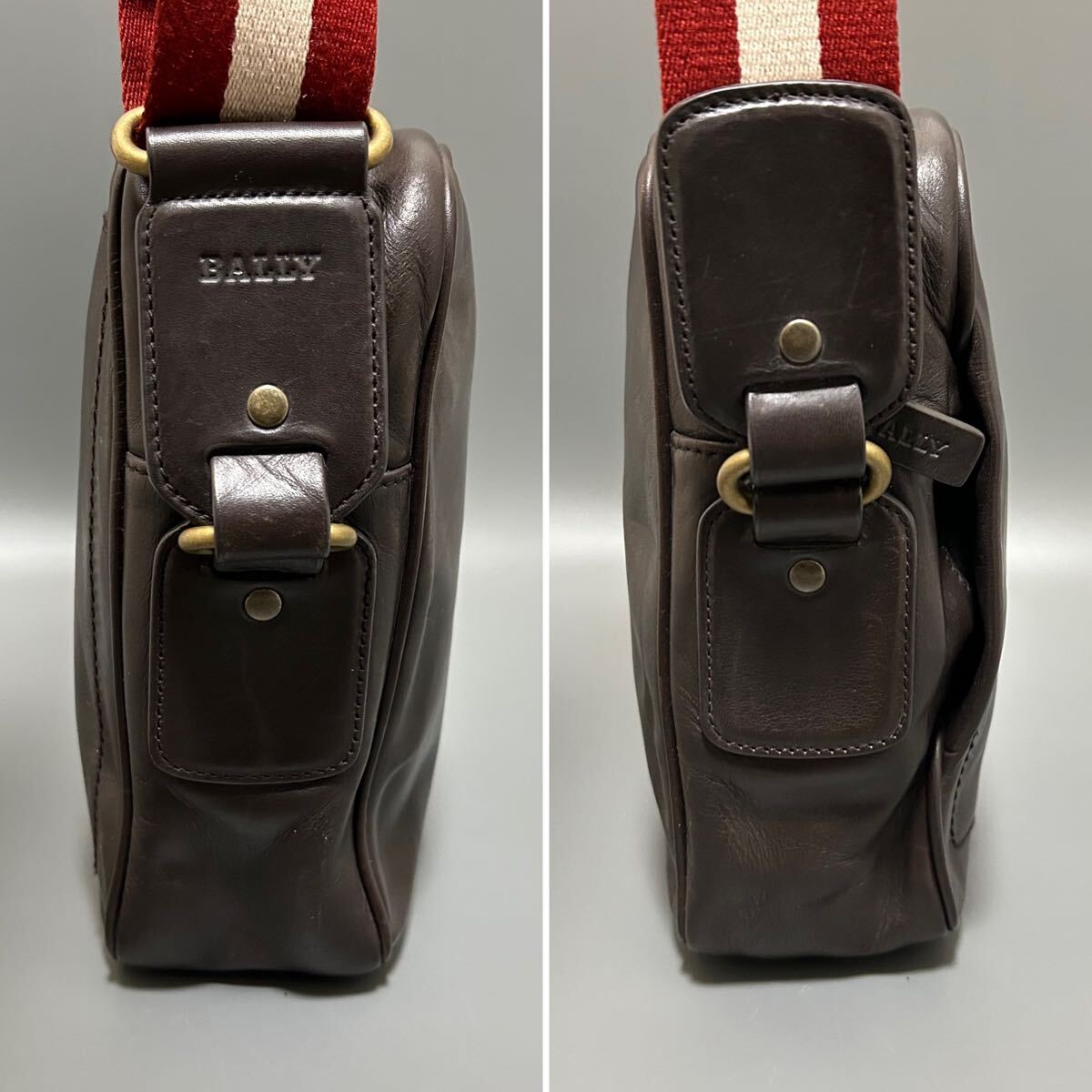 1円 BALLYバリー トレスポ 赤ライン トレインスポッティング