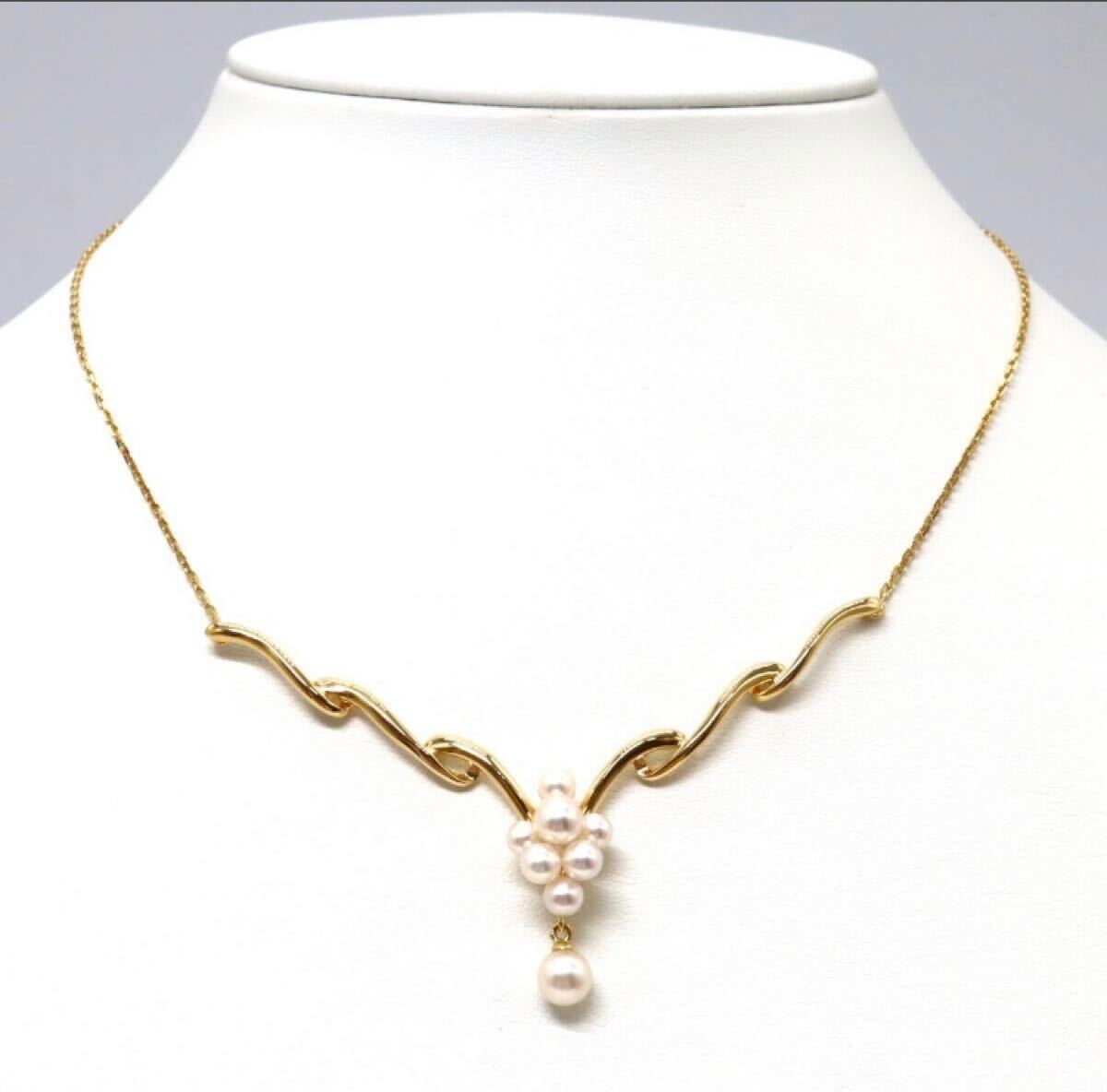 【K14WG/ダイヤ】テリ抜群 TASAKI アコヤ真珠 ネックレス 8.5 タサキ TASAKI ネックレス | 田崎真珠 (ブランドアクセサリー)の Yahoo