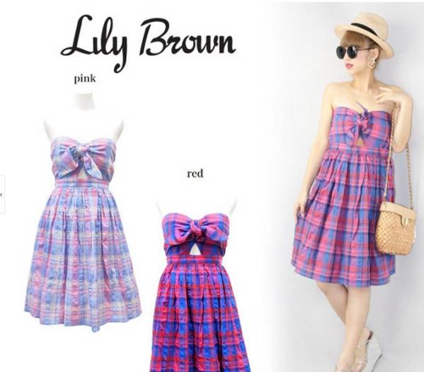 Lily Brownりりーブラウンマドラスチェックベアワンピース 赤 Mサイズ 売買されたオークション情報 Yahooの商品情報をアーカイブ公開 オークファン Aucfan Com