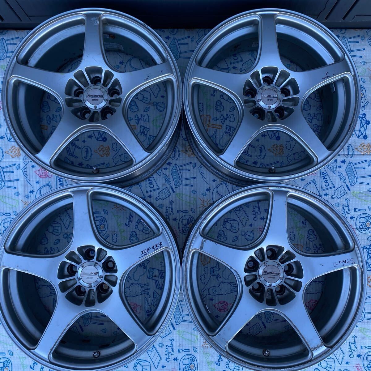 ENKEI RP03 17インチ 7J+45 pcd114.3 5H 4本セット エンケイ/ENKEI