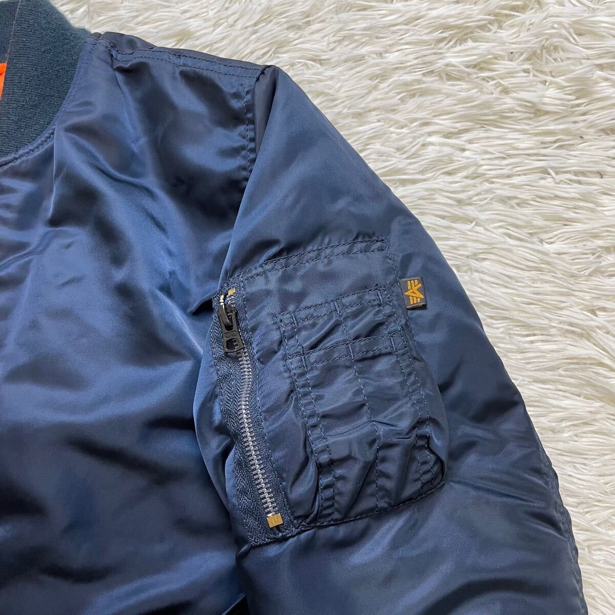 希少カラー ALPHA INDUSTRIES アルファ MA-1 フライトジャケット 