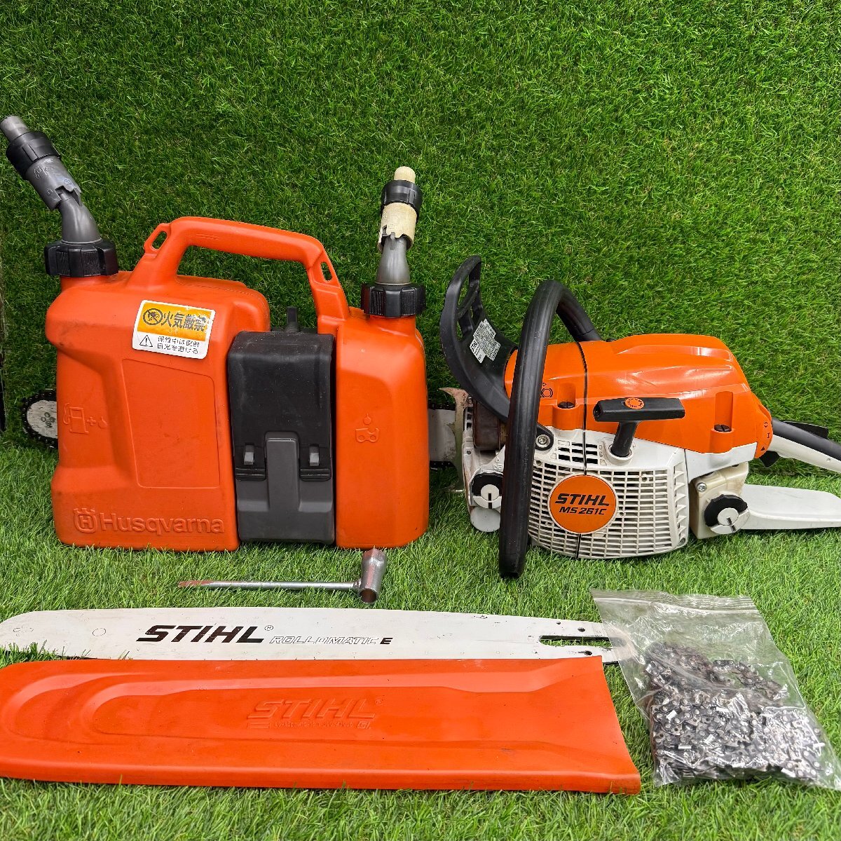 STIHL スチール エンジンチェンソー MS261C-M ガイドバー 45cm 50cm 