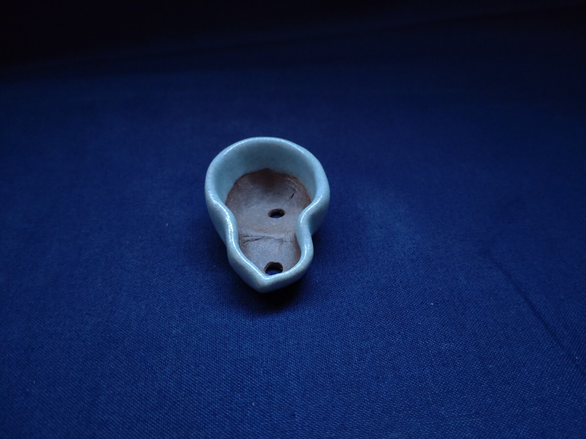 珍品瓢箪鉢《一蒼》宗像一蒼 ミニ盆栽鉢　ミニ鉢 超ミニ_4