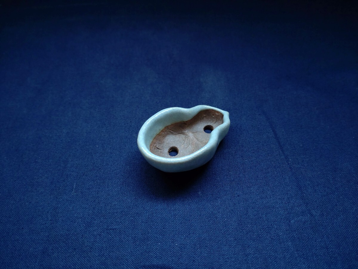 珍品瓢箪鉢《一蒼》宗像一蒼 ミニ盆栽鉢　ミニ鉢 超ミニ_5