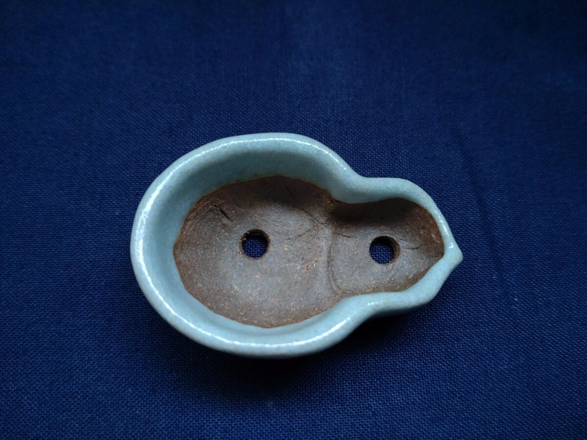 珍品瓢箪鉢《一蒼》宗像一蒼 ミニ盆栽鉢　ミニ鉢 超ミニ_7