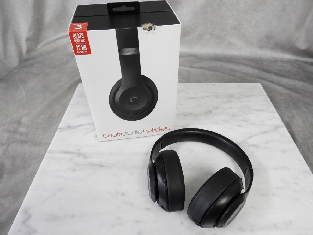 Beats Studio3 ワイヤレスヘッドホン ブラック .com: Beats