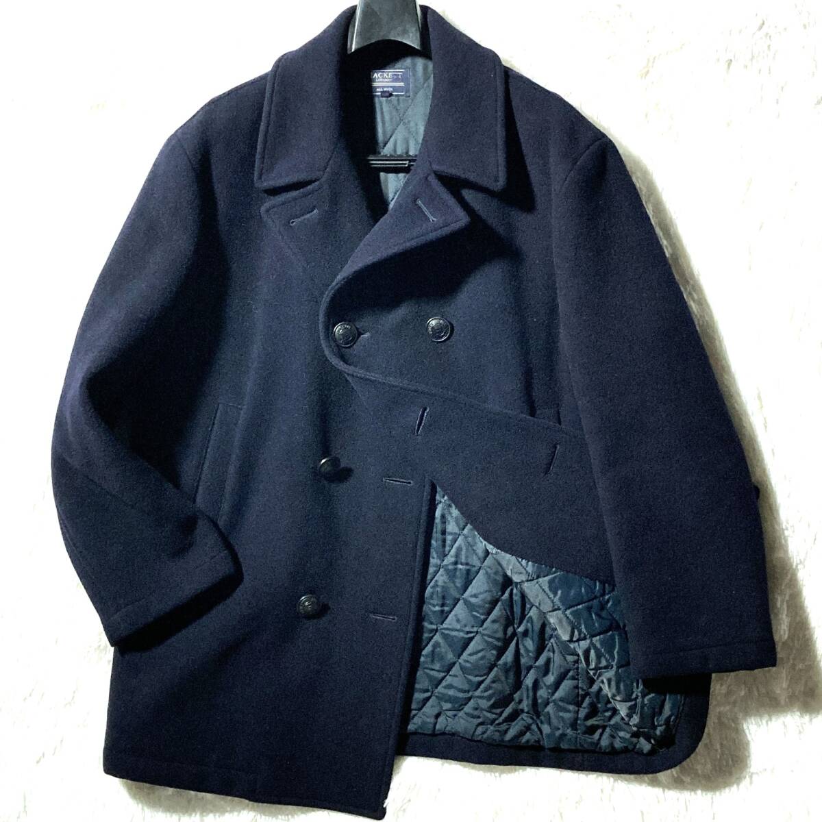 HACKETT LONDON ハケット シングル チェスターコートネイビー紺 HACKETT LONDON ハケット シングル チェスターコートネイビー紺 楽天