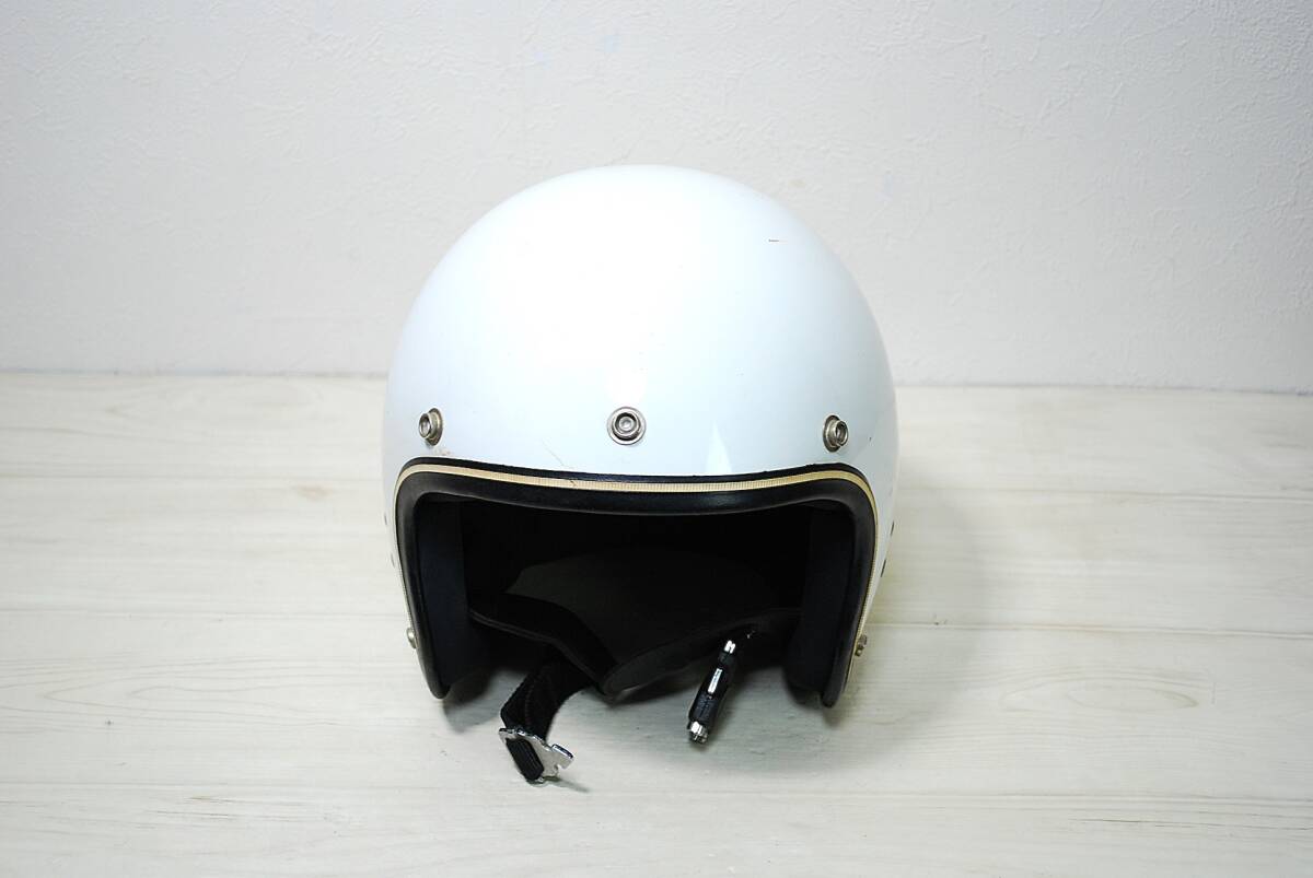 コルク半 ラメ 半キャップ バイク 三つボタン、7 ヘルメット日章